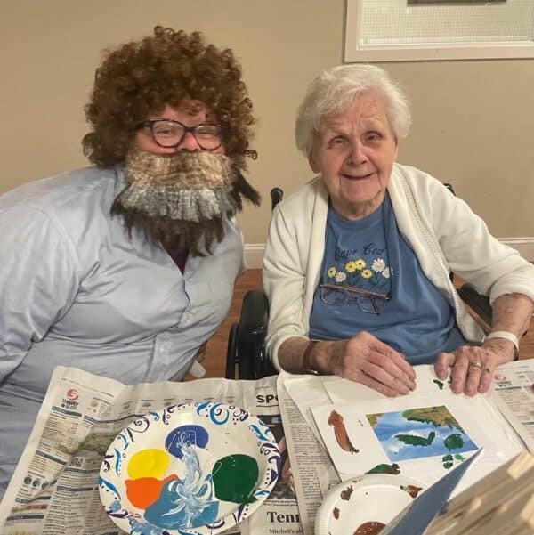 One nad ONly BOb Ross visits